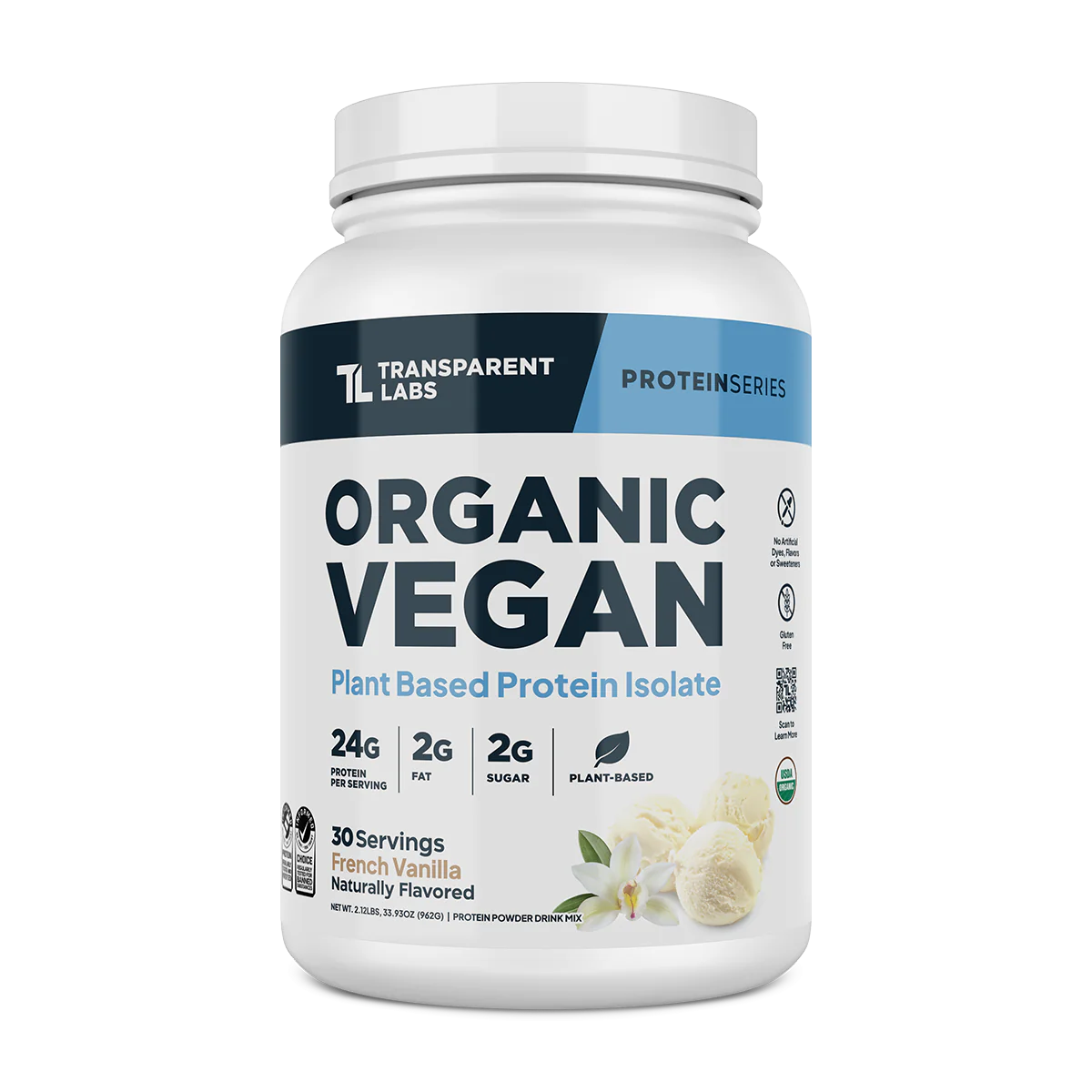 Transparent Labs Organic Vegan Plant-Based Protein Isolate