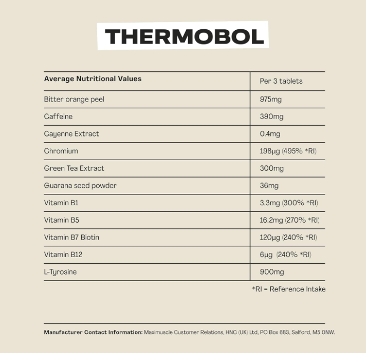 MaxiNutrition Thermobol – 90 Tablets