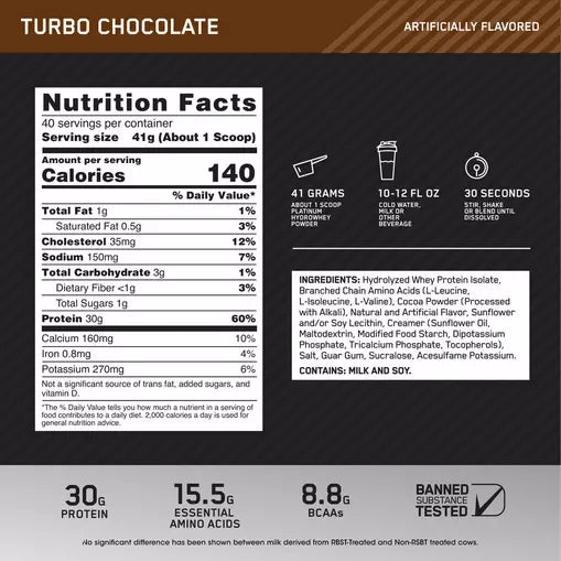 Optimum Nutrition Platinum Hydrowhey